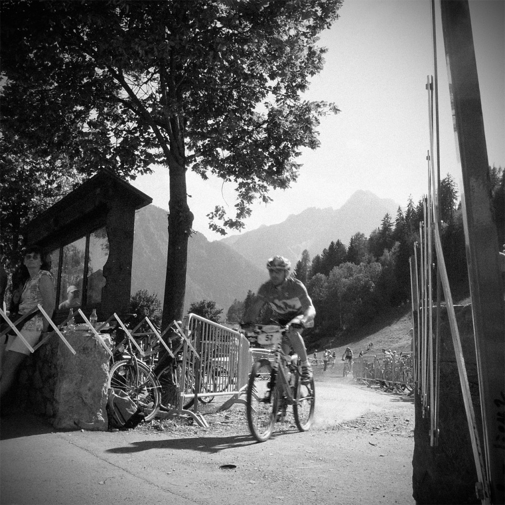Mountainbiker beim Dolomitenmann