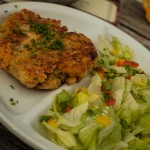 Kaspressknödel mit Salat, mniamm....